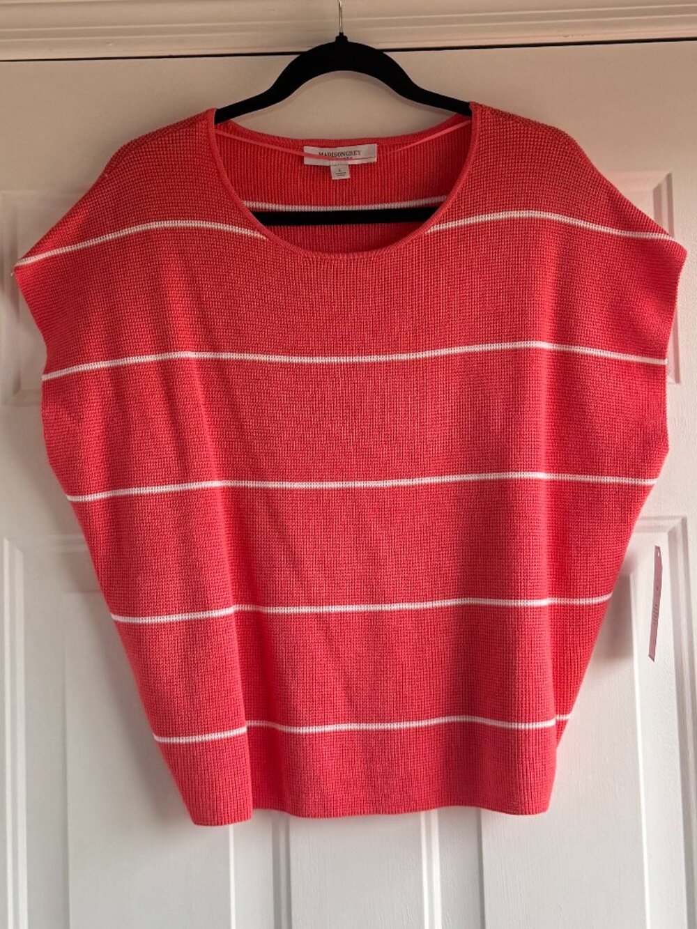 NWT Madison Grey Striped Knit Top